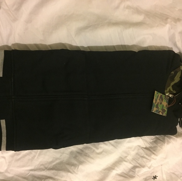 Black Med Bape varsity shark hoodie - Picture 7 of 8